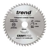 Trend Wood Mitre Saw Blade 210mm x 30mm x 48T CSB/CC21048