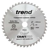 Trend Wood Mitre Saw Blade 250mm x 30mm x 42T CSB/CC25042