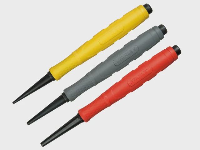 Stanley 0-58-930 Dynagrip hardened body Nail Punch Set of 3 STA058930