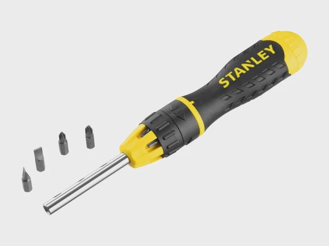Stanley 0-68-010 Multibit Ratchet Screwdriver with 10 Bits STA068010