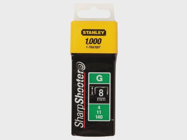 Stanley 1-TRA705 TRA7 Heavy-Duty Staple 8mm Pack 1000 STA1TRA705T