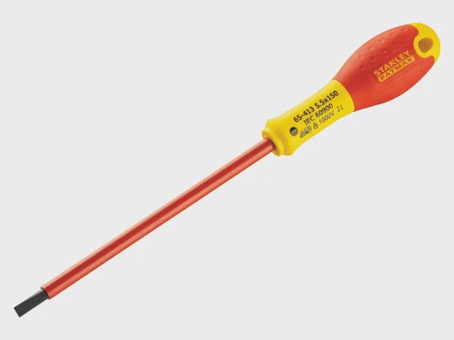 Stanley 5.5 x 150mm FatMax VDE Insulated Screwdriver Parallel Tip STA065413