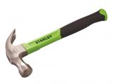 Stanley 567g/20oz Hi-Vis Claw Hammer Durable & Easy to See Tool for Every Job XMS24HAMMER