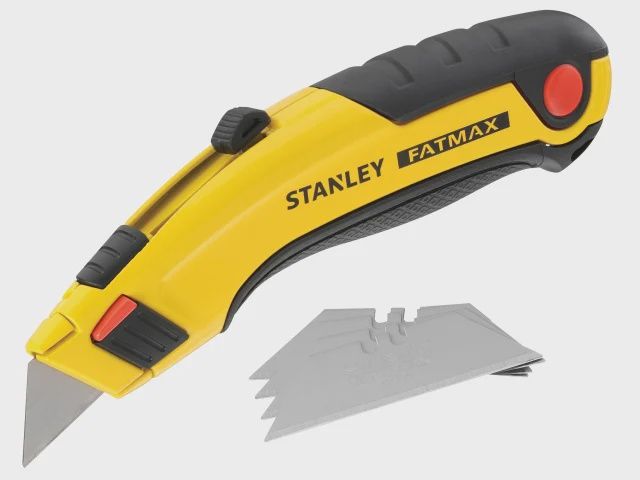 Stanley FatMax Retractable Utility Knife &amp; 5 Piece Blade STA010778