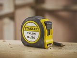 Stanley Hi-Vis 8m/26ft Durable Tylon Tape Measure Green for Accurate Measurements XMS24HVTAPE8