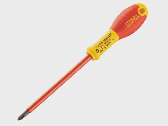 Stanley PH2 x 125mm FatMax VDE Insulated Screwdriver Phillips Tip STA065416
