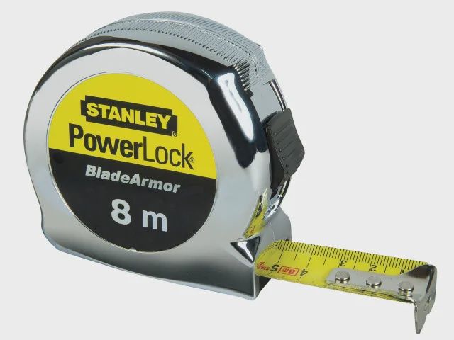 Stanley Pocket Tape 8m x 25mm Powerlock Rule Blade Armor STA033527