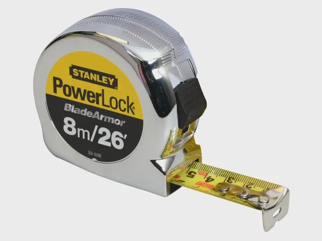 Stanley Powerlock Rule BladeArmor Pocket Tape 8m / 26ft STA033526