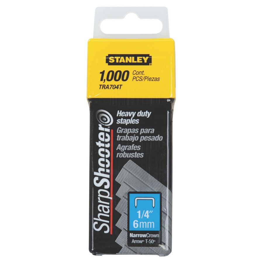 Stanley TRA704T 6mm Heavy-Duty Staple 6mm Pack of 1000 STA1TRA704T