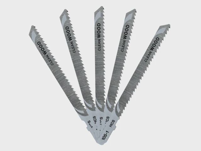 DeWalt 100mm HCS T-Shank Wood Cutting Jigsaw Blades DT2165-QZ Pack of 5