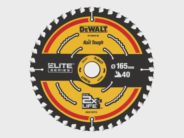 DeWalt 165mm 40T Extreme Framing Circular Saw Blade DT10640-QZ