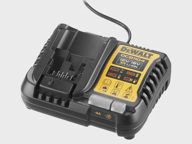 DEWALT DCB1104-GB 4A 12V/18V MULTI-VOLT POWERSTACK BATTERY CHARGER 240V