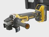 Dewalt DCG409H2T 18V XR Brushless 125mm Grinder with 2 x 5.0Ah Powerstack Batteries, Charger & TSTAK Case