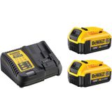 Dewalt DCK266M2T 18V Brushless Twin Kit with 2 x 4.0Ah Battery Charger & TSTAK Box