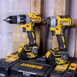 Dewalt DCK266M2T 18V Brushless Twin Kit with 2 x 4.0Ah Battery Charger & TSTAK Box