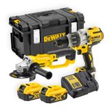 Dewalt DCK278P2 18V Combi Drill & Angle Grinder Twin Kit 2 x 5.0Ah Battery & Box