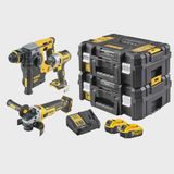 Dewalt DCK305P2T 18V XR Brushless 3 Piece Kit With 2 x 5.0Ah Batteries Charger & Case