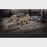 Dewalt DCK368P3T 18V XR 3 Piece Brushless Kit with 3 x 5.0Ah Batteries In 2 x TSTAK II Toolbox