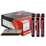 FirmaHold 63mm Bright Ring Shank Collated Clipped Head Nails With 3 Fuel Cells Pack of 3300 CBRT63G