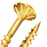 Reisser 8200S220500404 Cutter Csk Pozi Yellow Woodscrew 5.0 X 40Mm Cp (Box Of 200)