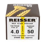 Reisser 9200S220400164 R2 Screws Csk Pzd Ft Yellow 4.0 X 16Mm Cp (Pack Of 200)