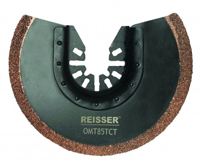 Reisser OMT85TCT Half Round Oscillating Multi-tool Blade Tct Grit 85Mm