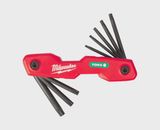 Milwaukee 4932480979 8 Piece Torx Folding Hex Key Set