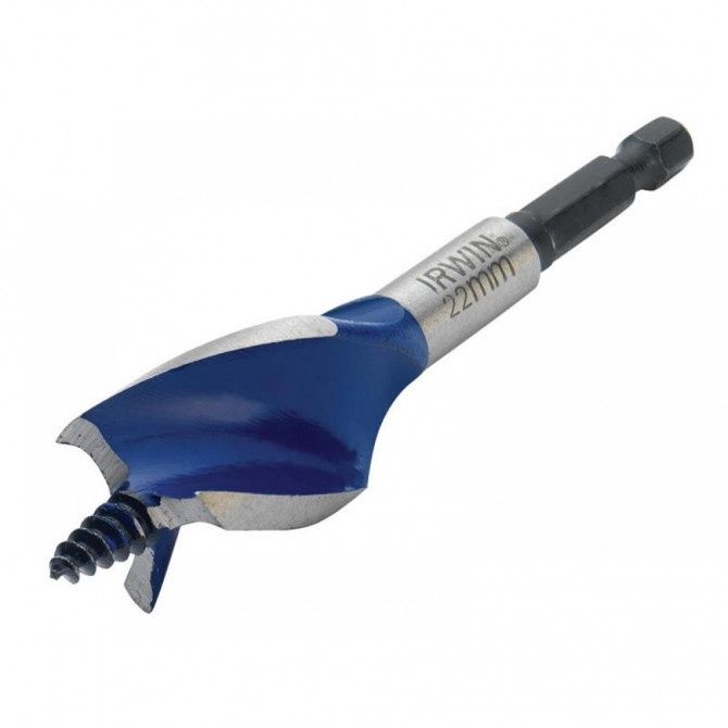 Irwin 1921994 Blue Groove 6X Stubby Wood Bit 22 x 100mm