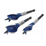 Irwin 1922006 16-25mm Blue Groove 6X Stubby Wood Bit Set Of 3 Piece