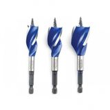 Irwin 1922006 16-25mm Blue Groove 6X Stubby Wood Bit Set Of 3 Piece