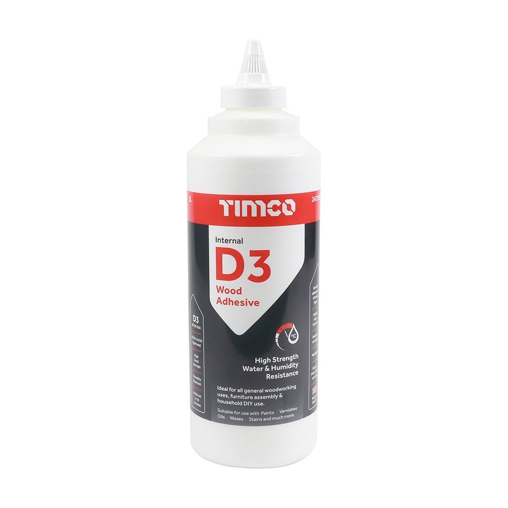 Timco 247258 High Strength D3 Wood Adhesive 1L
