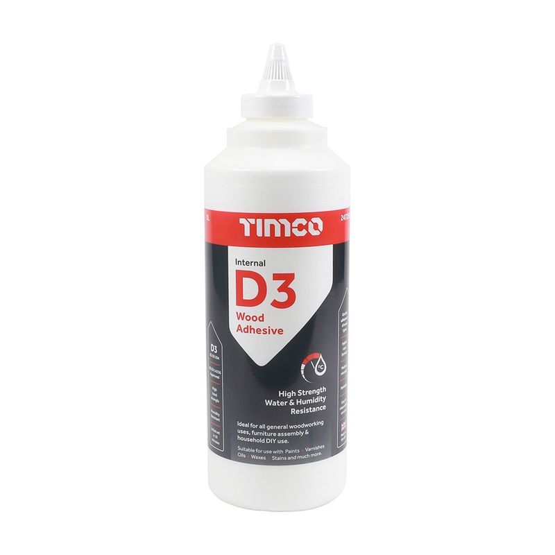 Timco 247258 High Strength D3 Wood Adhesive 1L