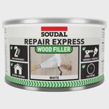 Soudal REPAIR EXPRESS WOOD 2 PART HP FILLER High Performance Polyester Resin Wood Filler White 500g 167237