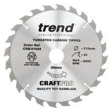 Trend CSB/AP21680 - Trend Aluminium/Plastic Circular Saw Blade 216mm x 30mm x 80T