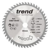 Trend CSB/CC26080 - Trend Wood Mitre Saw Blade 260mm x 30mm x 80T