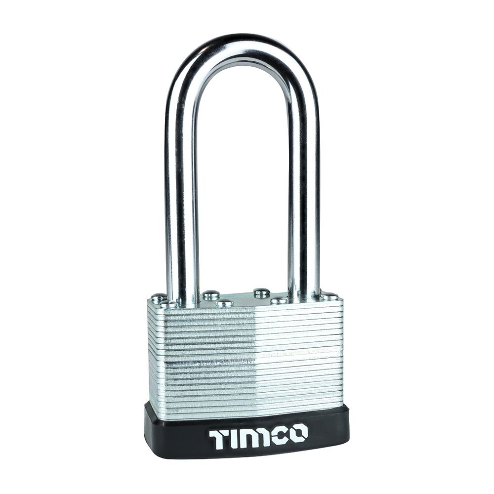 Timco Laminated Padlock Long Shackle 50mm LSP50L