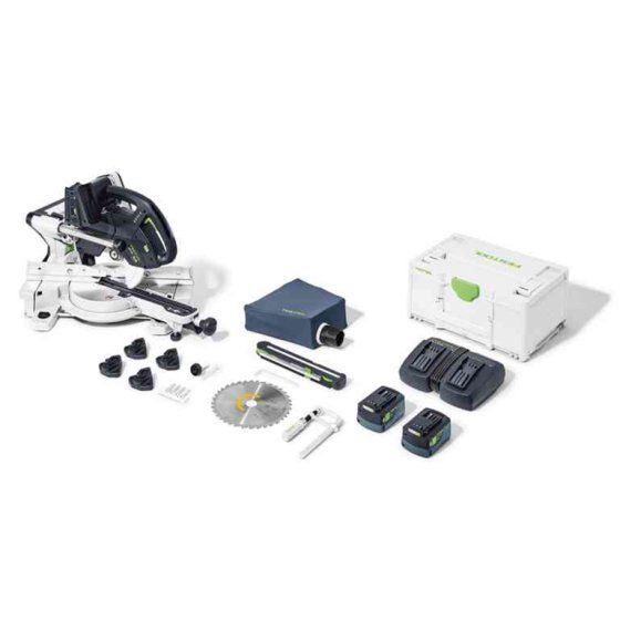 FESTOOL 577955 KAPEX KSC 60 SET CORDLESS SLIDING COMPOUND MITRE SAW, KAPEX KSC 60 EB 5,0 I-PLUS
