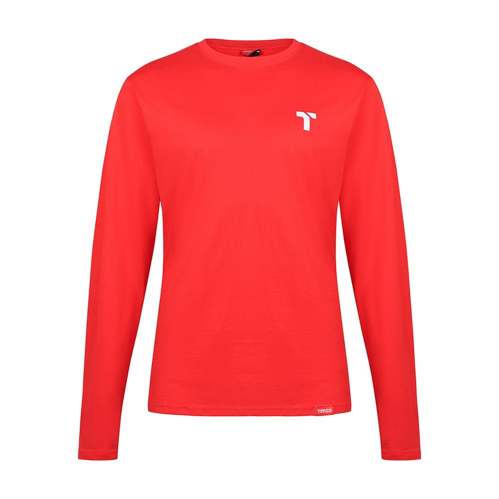 Timco Long Sleeve Trade T-Shirt X Large Red