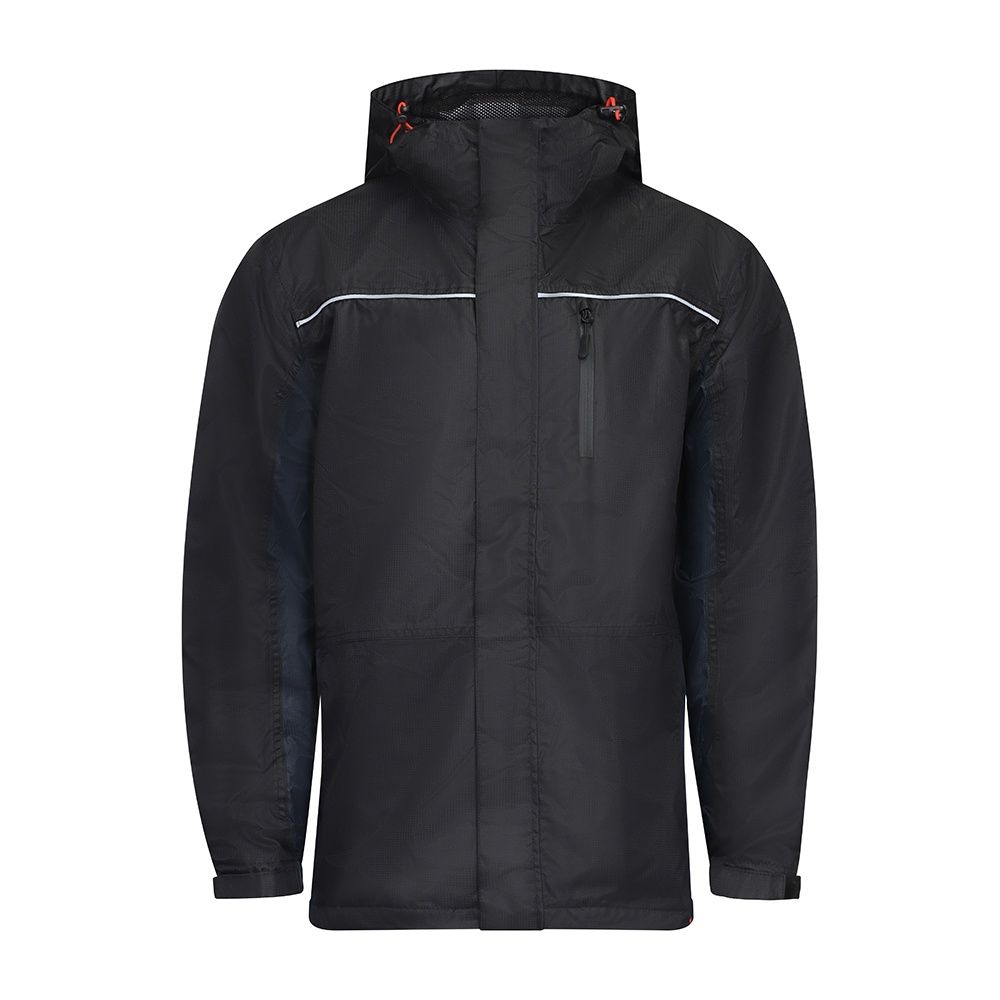 Timco Waterproof Lined Rain Jacket - Black Medium