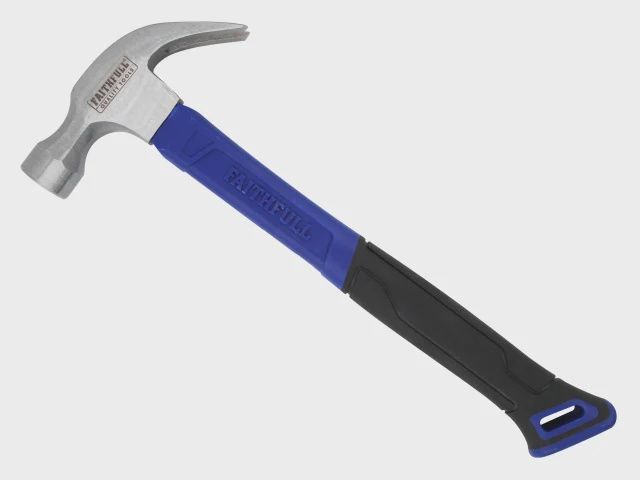 Faithfull XMS25FGHAM Claw Hammer Fibreglass Shaft 567g (20oz)