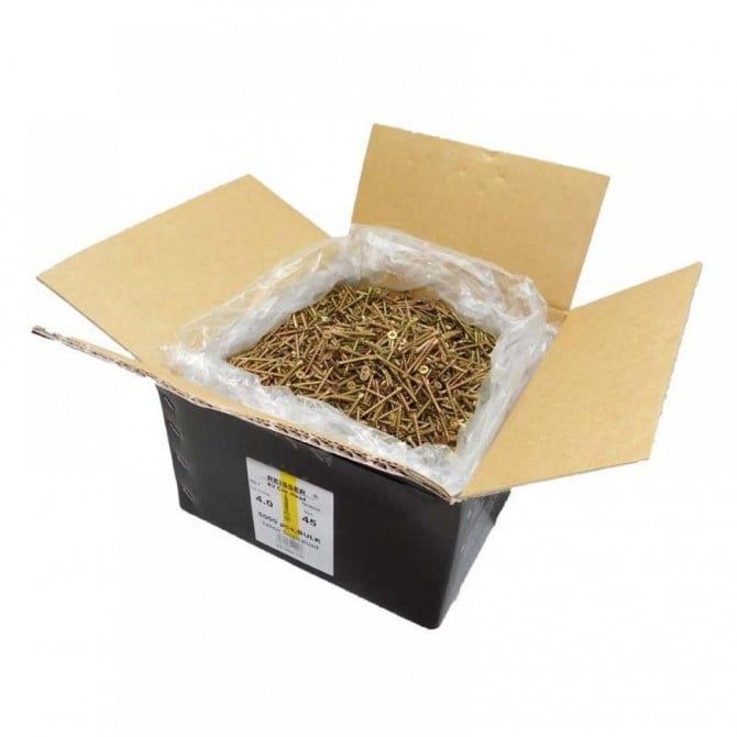 Reisser 9200S22040016B R2 Screws Csk Pzd Ft Yellow 4.0 X 16 Bulk Box Qty 20000