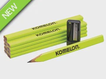 Komelon Carpenters Pencils & Sharpener Set