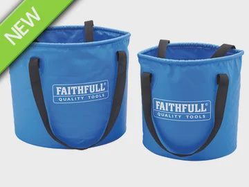 Faithfull XMS25BUCKET 12L & 20L Collapsible Bucket Pack