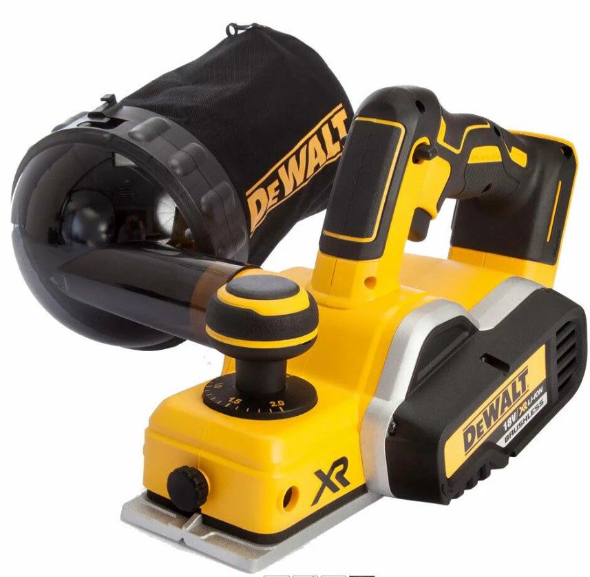 Dewalt DCP580N 18V Li-ion Cordless Brushless Planer + DWV9390 Dust Bag
