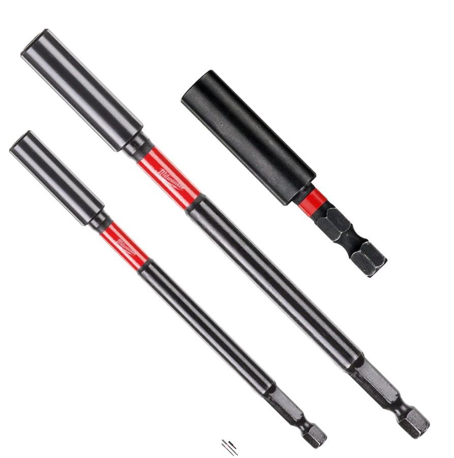 Milwaukee Magnetic Bit Holders 60mm 152mm & 305mm Shockwave Impact Duty