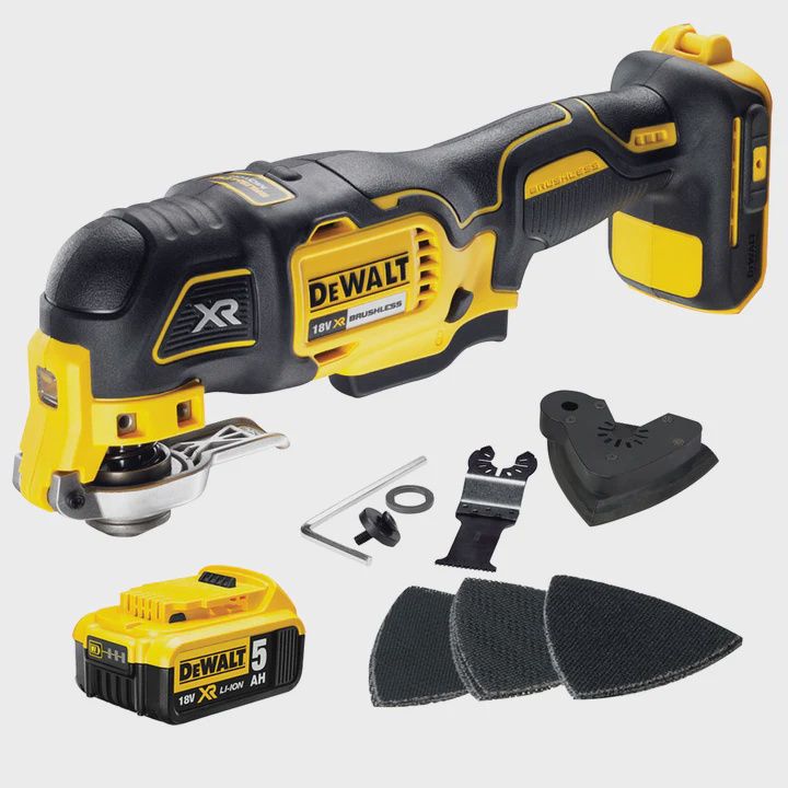 Dewalt DCS355N 18V Brushless Oscillating Multi-Tool With 5.0Ah Battery