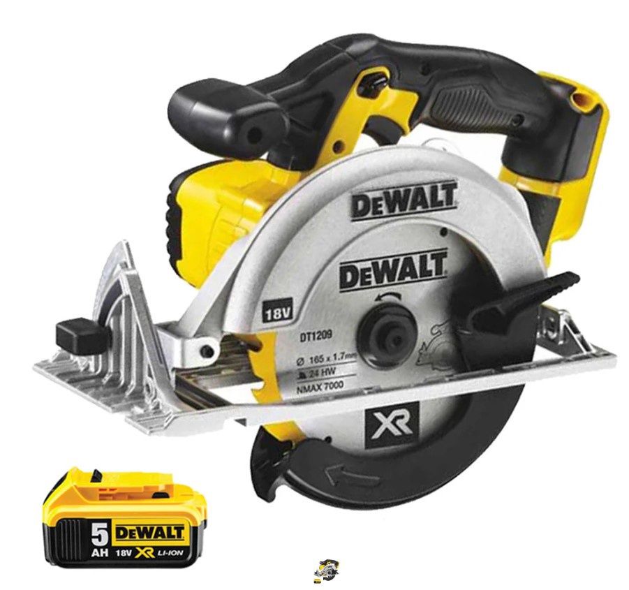 Dewalt DCS391N 18V 165mm XR Circular Saw With 1 x 5Ah Battery