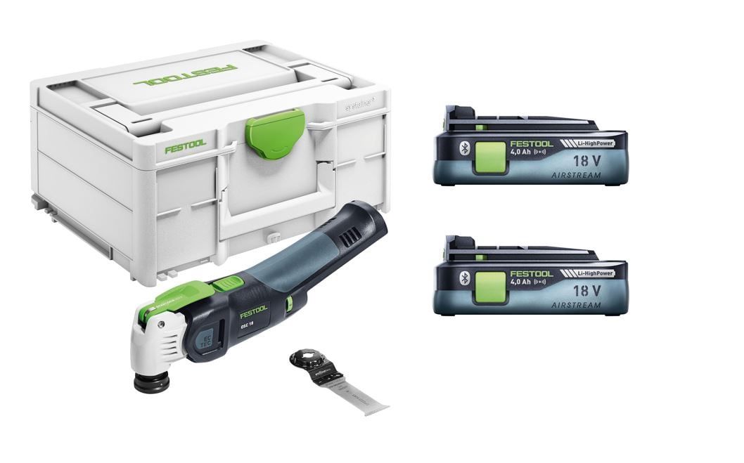 Festool 18v MulitiTool OSC 18 - 2 x 4ah Batteries - 577238