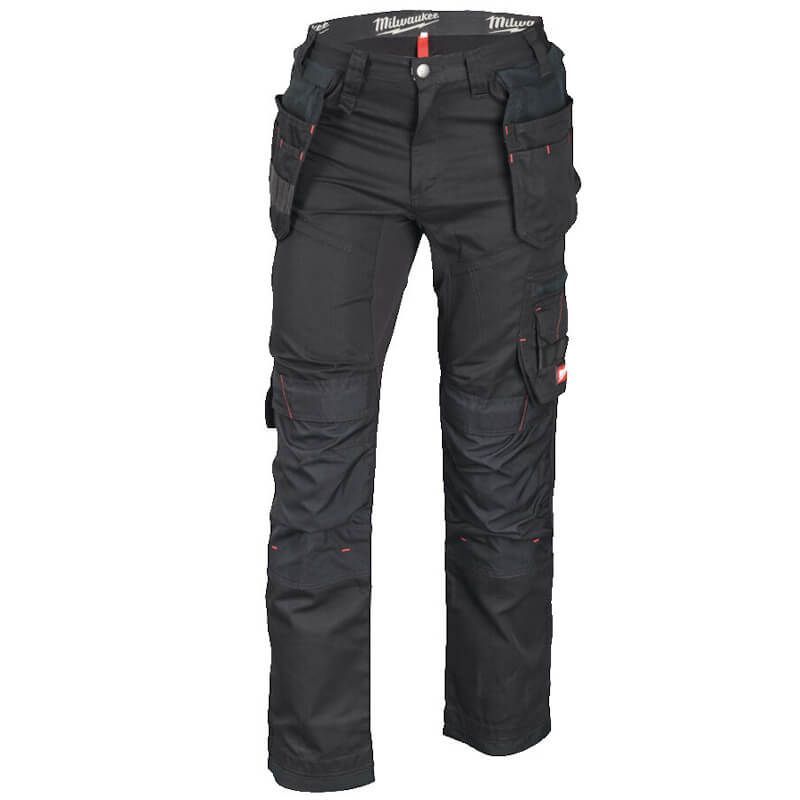 Milwuakee 32" Waist Black FreeFlex Work Pants