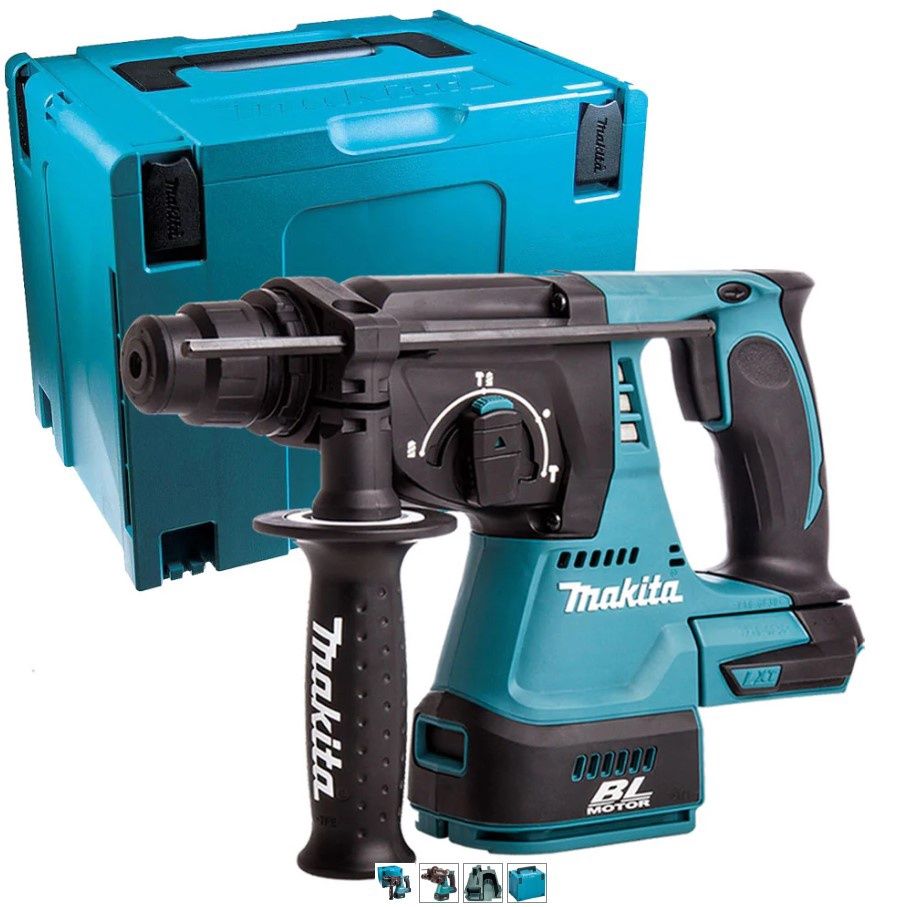 Makita DHR242Z 18v Brushless SDS+ Hammer With Mak Case Type 4 + Inlay